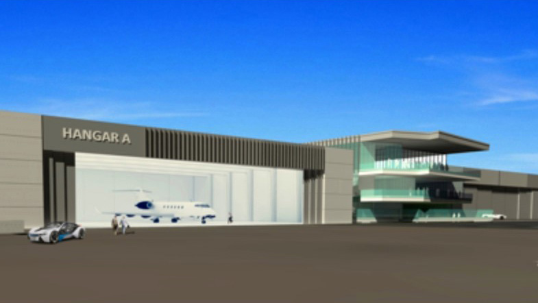 Terminal development renderings and Operations Building renderings