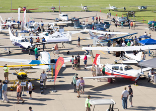 take a look at all the aircraft on static display