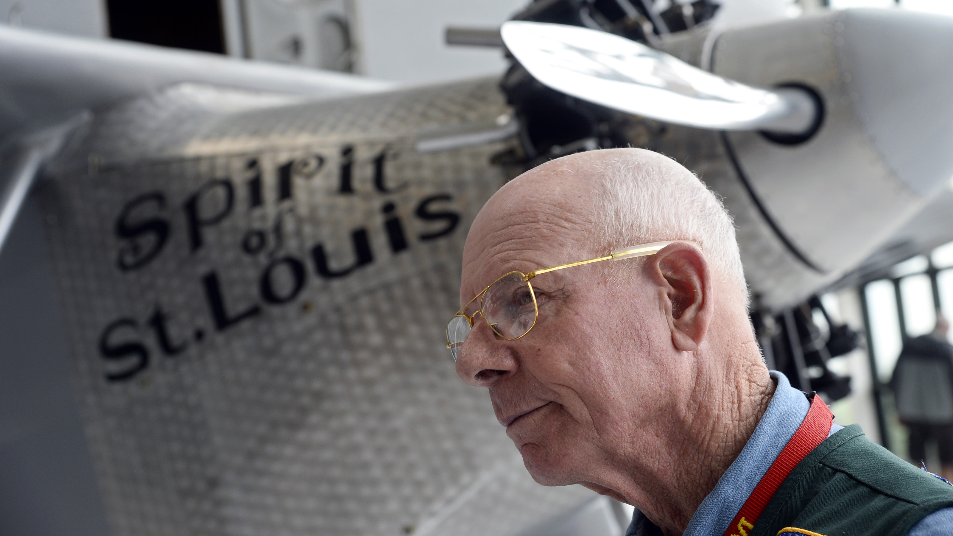 Retired Evergreen Aviation & Space Museum Executive Director Larry Wood has a wealth of knowledge about the Hughes flying boat and is a docent at the McMinnville, Oregon, facility. Photo by David Tulis.