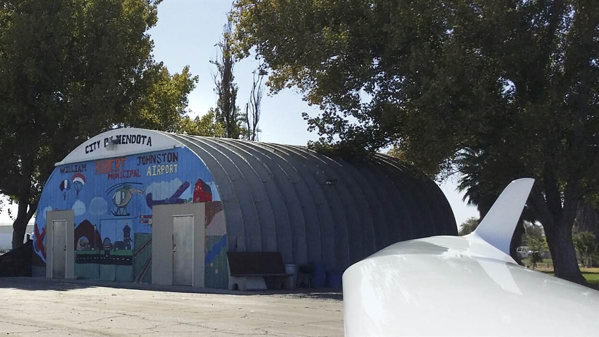 William Robert Johnston Municipal Airport in Mendota, California also stands to play a pioneering role in electric aviation.  Photo courtesy of Joseph Oldham.