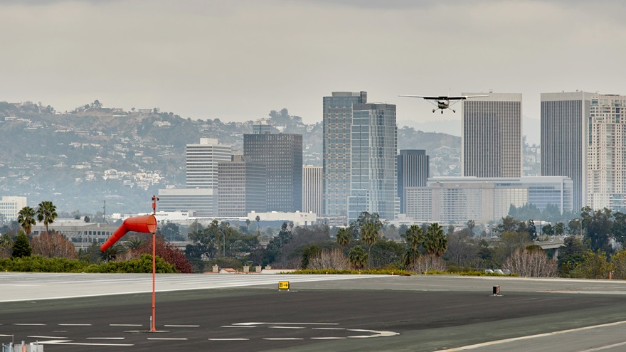 Santa Monica Municipal Airport. Photo by Mike Fizer.