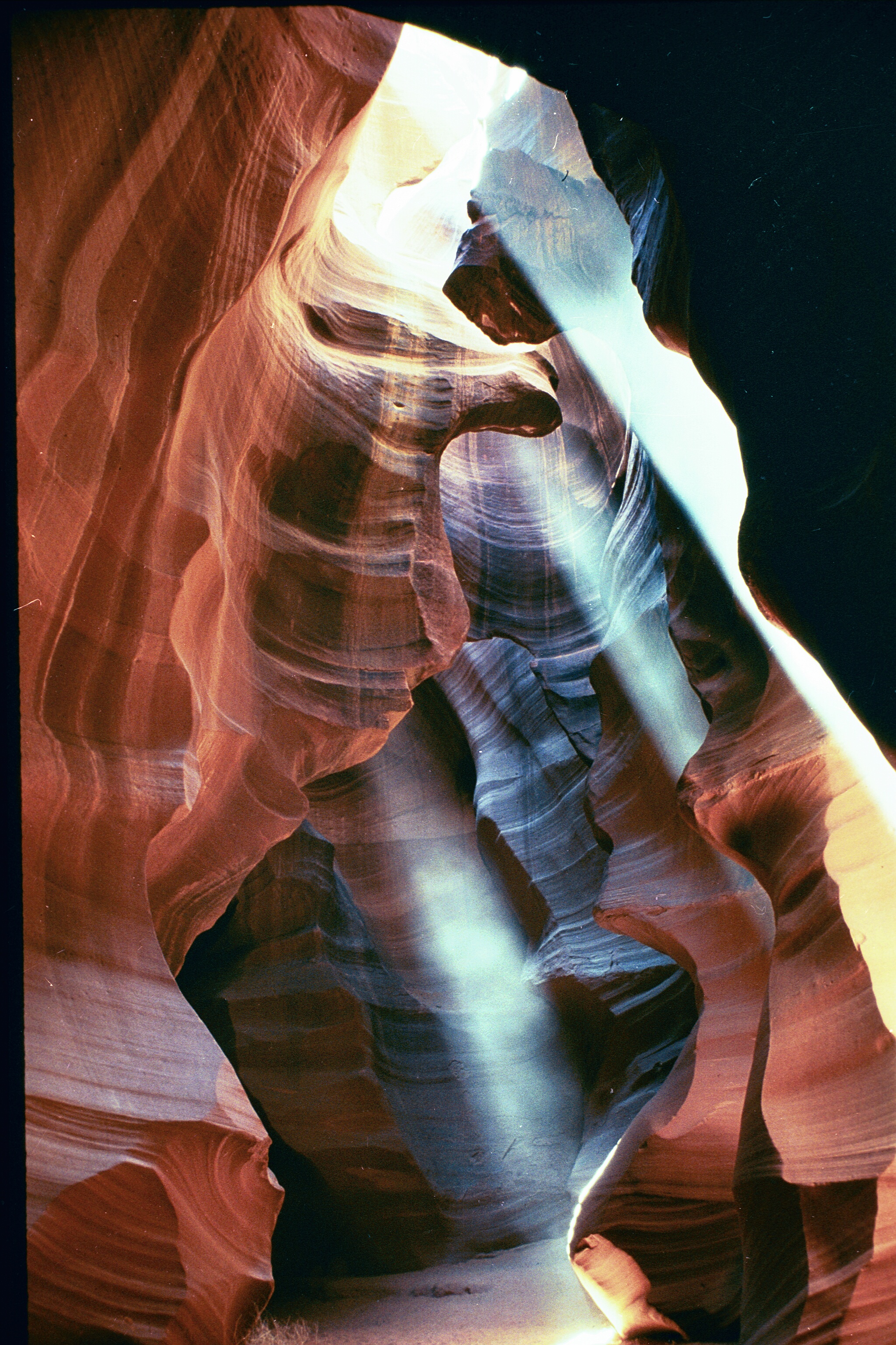 When you fly in to Page you might want to book a Navajo-guided tour of Antelope Canyon, the slot canyon you’ve seen in numerous photos. Shafts of sunlight penetrate into Lower Antelope Canyon on many days of the year. Photo courtesy Carolene Ekis, Antelope Canyon Tours.