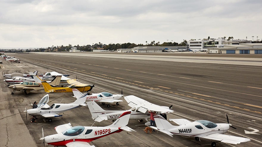 Santa Monica Airport. Photo by Mike Fizer.