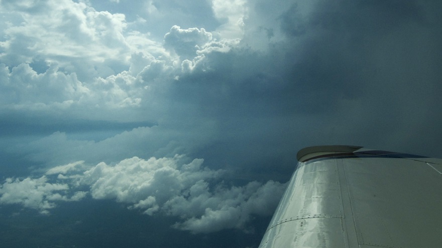 A VFR pilot has strayed into instrument meteorological conditions any time he or she can no longer maintain attitude control using the natural horizon. Photo by Tom Haines.