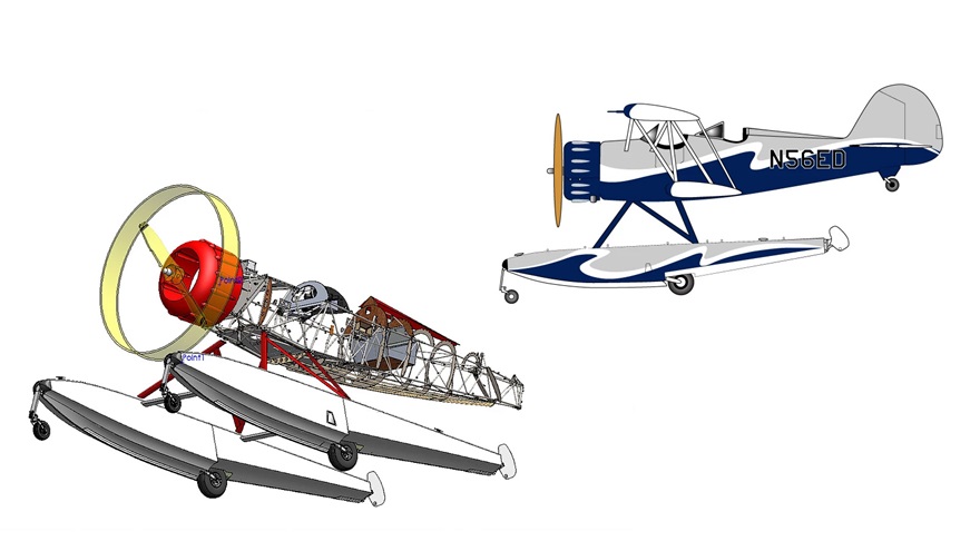 Drawings courtesy of Waco Aircraft Corp. 