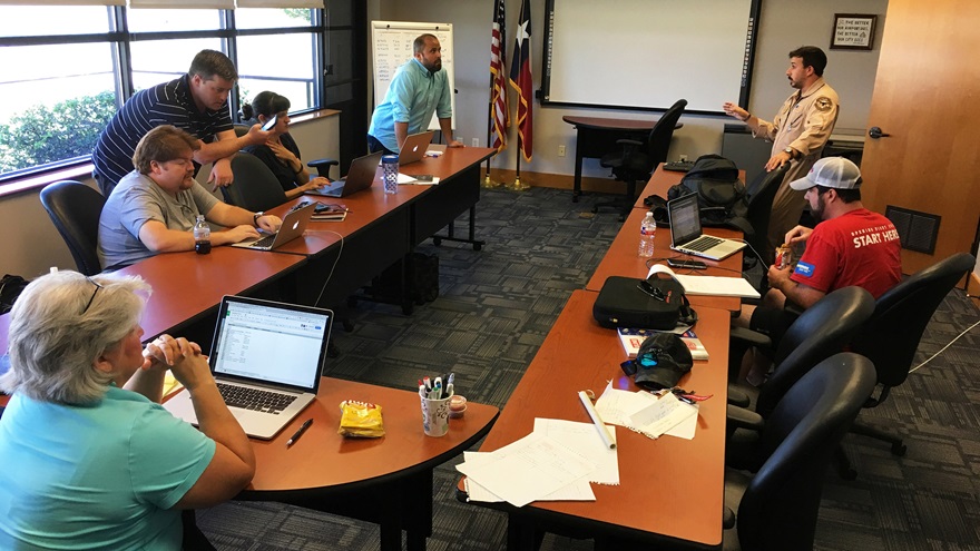 Operation Airdrop Operations Center at Denton Enterprise Airport (KDTO).  Photo courtesy of Robert Johnson.