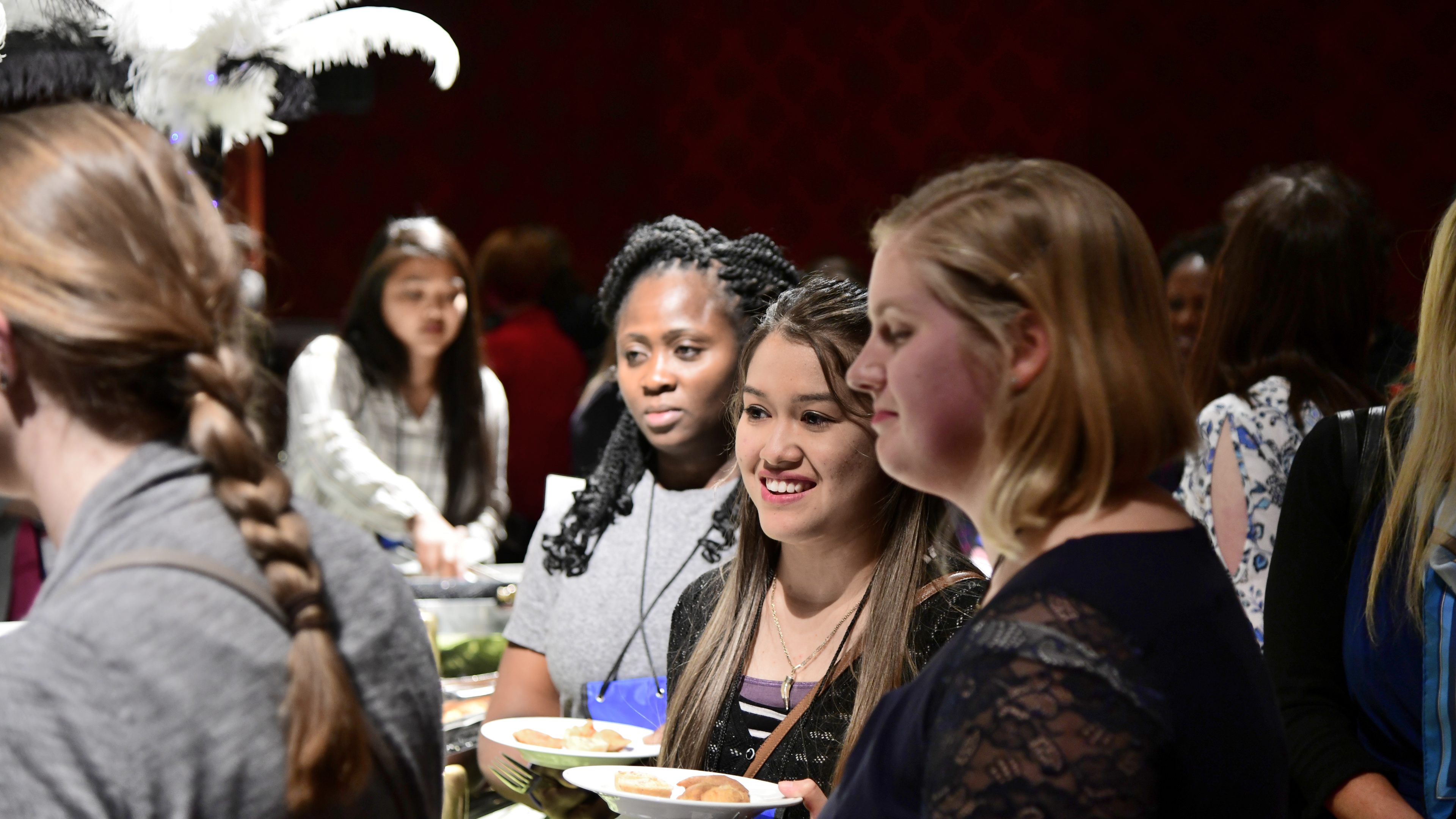 Members of Women in Aviation, International mingle at a chapter reception sponsored by AOPA Wednesday evening during the 2018 International Women in Aviation Conference in Reno, Nevada. Photo by Mike Collins.