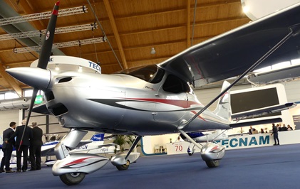 The Tecnam P92 MkII features an all-composite construction and is available with a Rotax 912 iS or Rotax 914 engine. Photo courtesy of Tecnam.