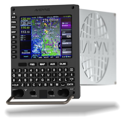 Avidyne announced its Atlas dzus-mount flight management system for turbine aircraft and helicopters. Image courtesy of Avidyne.