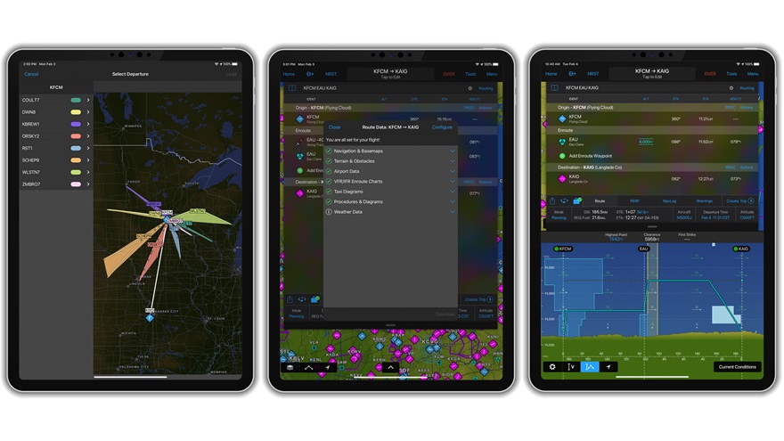 Garmin Pilot adds features for IFR navigation. Images courtesy of Garmin.