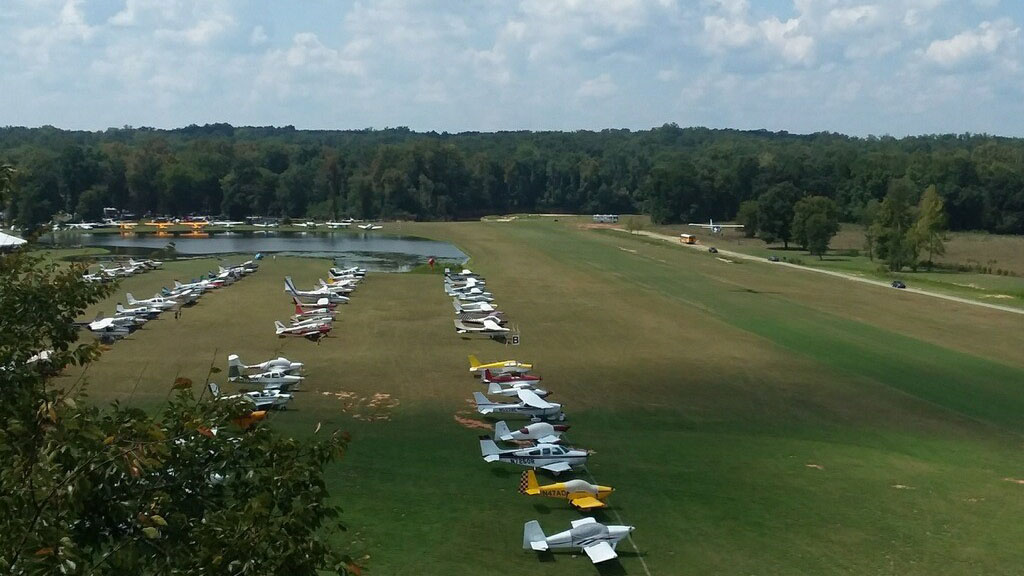 Pilots and their aircraft gather at Triple Tree Aerodrome for the 2017 solar eclipse. Multiple late summer and fall events were canceled due to coronavirus concerns. Photo by Alyssa Cobb.