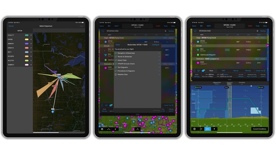 Garmin Pilot app users were unable to file flight plans during a multiday computer disruption that began July 23, but functionality was restored July 27. Photo courtesy of Garmin.
