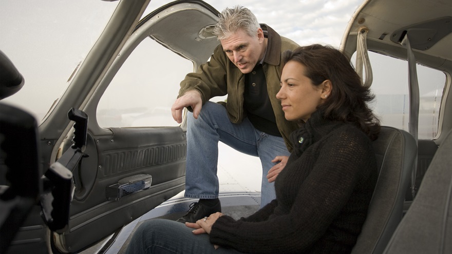 Infectious disease control best practices are nearly impossible when two or more people fly together in small aircraft. Photo by Mike Fizer.