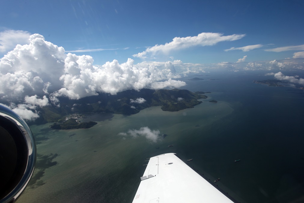 Flying over Asia