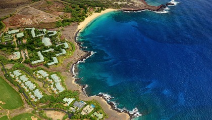 Four Seasons Resort Lanai sprawls along the coast of Manele Bay on the south shore of Lanai.