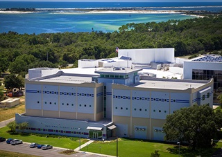 The National Flight Academy’s aviation-themed learning environment at Florida’s Naval Air Station Pensacola allows students in grades 7-12 to live in staterooms, eat in mess halls, and practice aviation maneuvers on flight simulators while learning science, technology, engineering, and math concepts. Photo courtesy of the National Flight Academy.