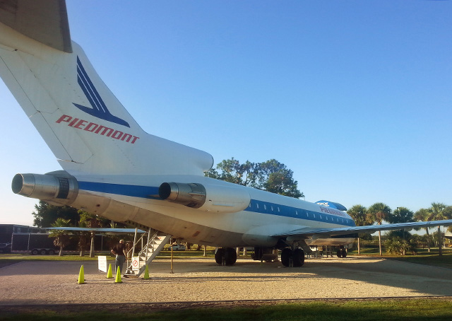 A donated Boeing 727 jet airplane begins new life as a science, technology, engineering, and math classroom for high school students attending Central Florida Aerospace Academy in Lakeland, Florida, March 8, 2016. Photo courtesy of the Central Florida Aerospace Academy.