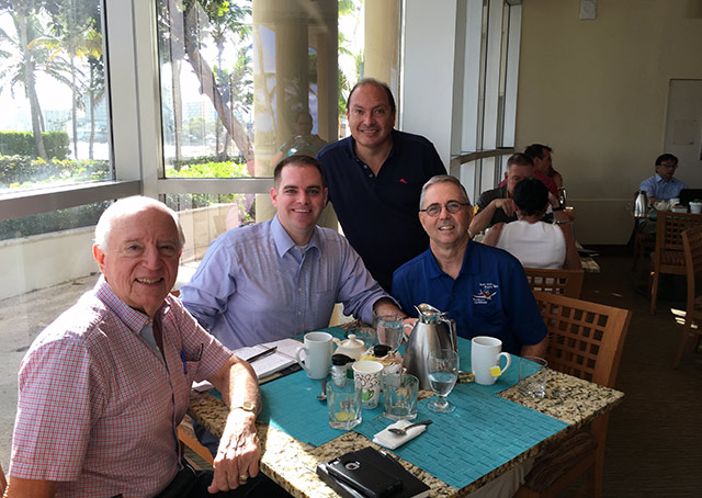 AOPA Director of State Government Affairs Jared Esselman met with the President of the Puerto Rico AeroClub, an FAA Safety representative, and AOPA Airport Support Network volunteers.