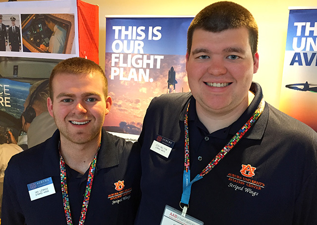 Auburn University pilots Ian Lennox and Josh Melton. Photo by David Tulis.