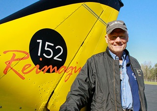 Eric Peterson with his new Reimagined 152. Photo by Chris Rose.