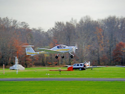 GT Aviation uses a Diamond DA20 for primary training out of Potomac Airfield, which is located within the Washington, D.C., Flight Restricted Zone.