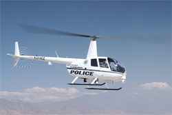 Robinson R44 helicopter used by the San Bernadino Police
