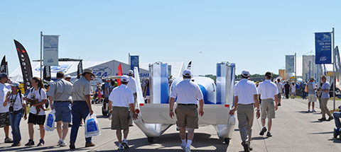 Exhibits increased at this year's AirVenture