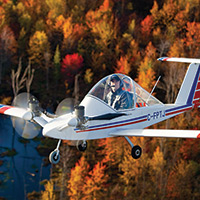 Over autumn foliage near Pendleton