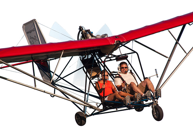 The Quicksilver Sport 2S. Photo by James Lawrence, courtesy of Quicksilver Aeronautics (digitally altered by AOPA to remove background.)