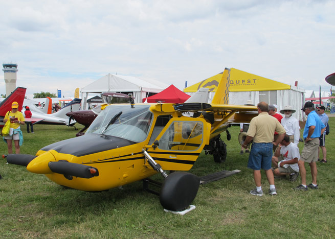 Attendees admire the PD-2 at EAA AirVenture.