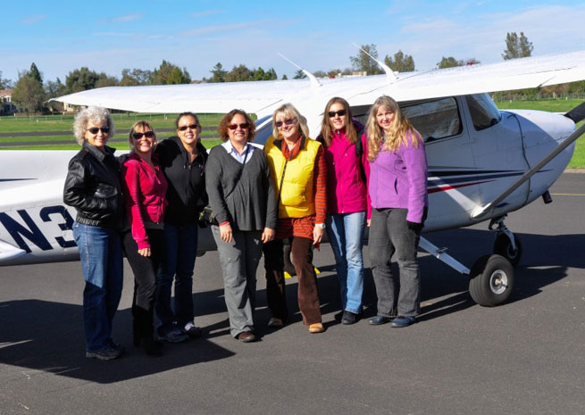 The Women of West Valley before a recent fly-out.