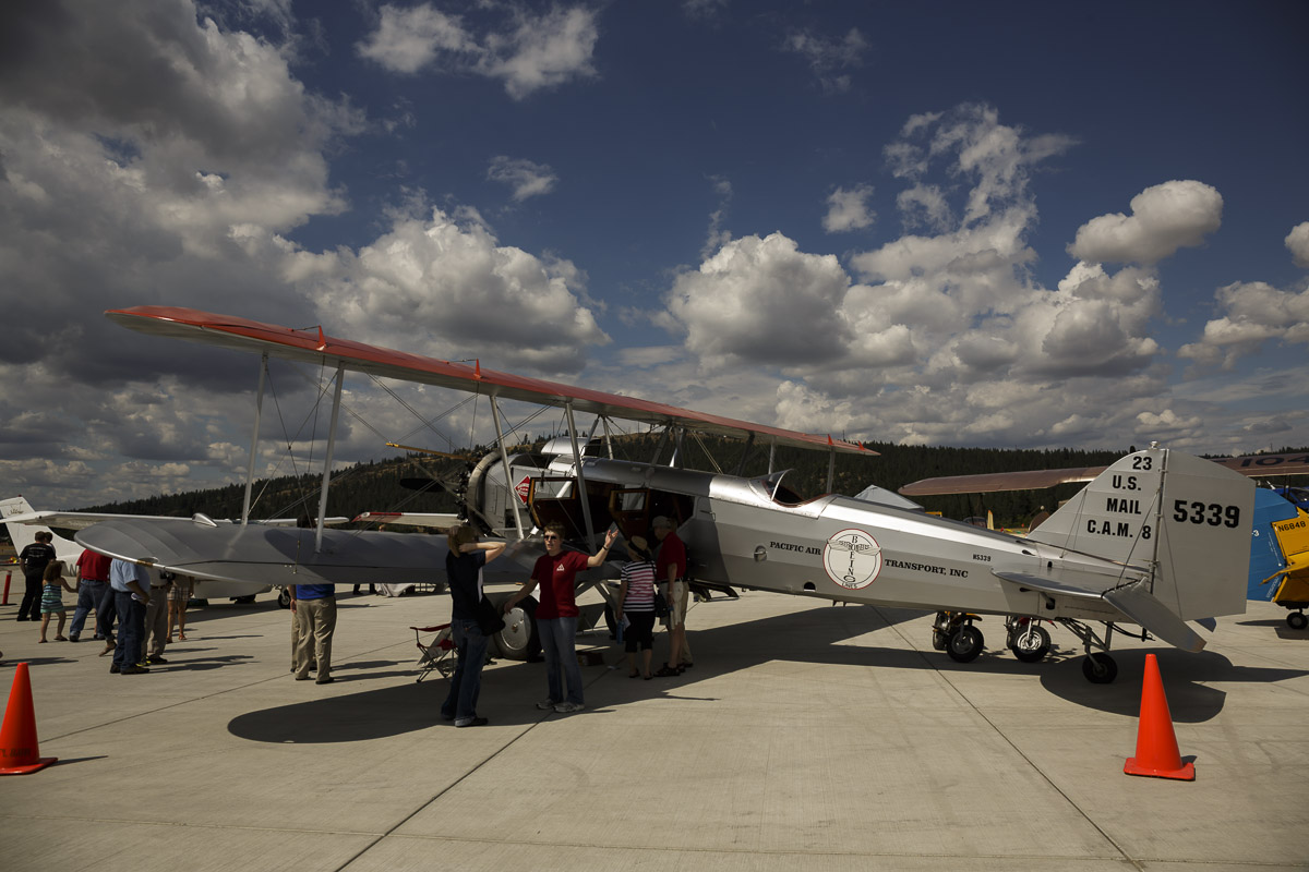 This Pacific Air Transport Inc. biplane was a hit with attendees.