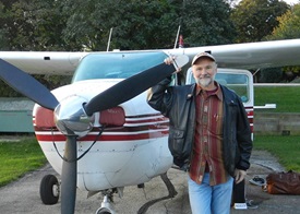 Keith Baird and his Cessna. Photo courtesy of Keith Baird.