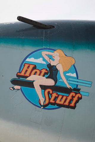 'Hot Stuff' nose art.