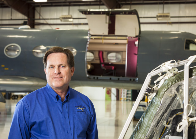 Mike Ott captained the first Gulfstream G-III Ebola evacuation support mission carrying three exposed but asymptomatic patients. Photo by John Slemp.