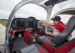 The cockpit of the M10J was designed with comfort and ergonomics in mind. 