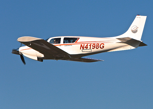 The Windecker Eagle N4198G, designed and flown in the 1960s then banished to the hangar 31 years ago, has returned to the skies following restoration. A former owner set five trans-Atlantic speed records with the aircraft. Courtesy photo.