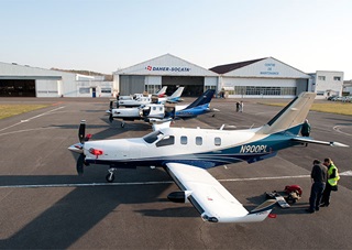 Daher-Socata shipped 51 aircraft – all TBM 900s – and collected $188.8 million for them in 2014, an increase of $49.9 million (36 percent) over 2013 billing. Photo courtesy of Daher-Socata.