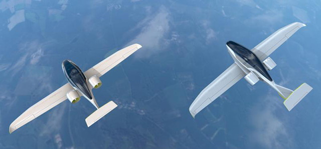 Artist’s rendering of E-Fan 2.0 and 4.0. Image courtesy of Airbus Group.