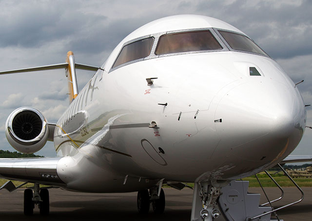Bombardier Inc. is slashing jobs associated with production of the Global series jets, such as the Global 6000 in this AOPA file photo. 