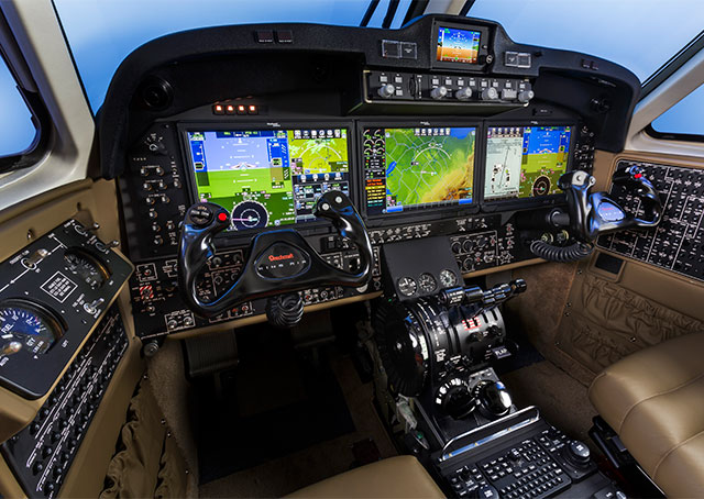 The Beechcraft King Air is being certified with Rockwell Collins Pro Line Fusion avionics. Photo courtesy of Textron Aviation. 