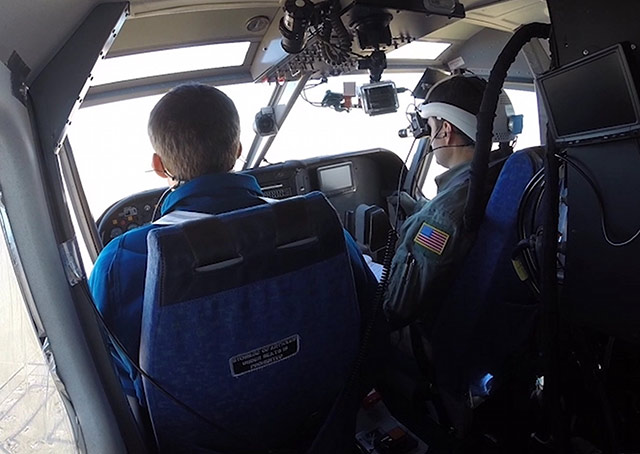 A pilot can see a very different picture from the cockpit using this technology. Image courtesy of Systems Technology.