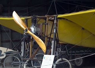 The 1909 Bleriot at Old Rhinebeck Aerodrome was spared. AOPA file photo.