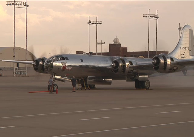 After a half-dozen tries, and ”motoring“ to remove fuel from the flooded engine, engine No. 2 joined the rest, so that for the first time in nearly seven decades, all of Doc's engines were running.