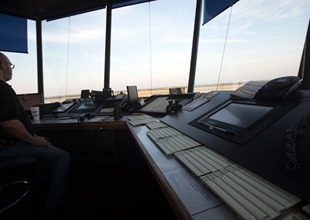 Flight strips for many of the aerobatic aircraft at the U.S. National Aerobatic Championships are standing by in the control tower.