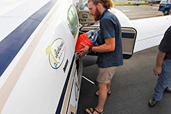 In the wake of Hurricane Irene, Bahamas Habitat quickly mobilized volunteer pilots to fly supplies to the islands.