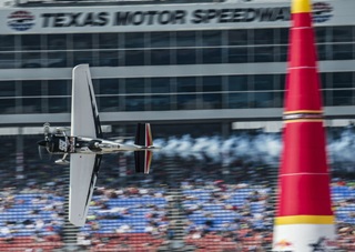 Michael Goulian of the United States performs during finals of the Red Bull Air Race World Championship at the Texas Motor Speedway in Fort Worth, Texas on Sept. 27. Photo by Armin Walcher / Red Bull Content Pool.