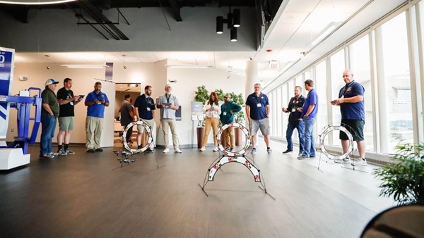 High school educators participate in hands-on exercises at the AOPA campus to help teach science, technology, engineering, and math skills as they relate to aviation in Frederick, Maryland, July 20, 2023. Photo by Rebecca Boone.