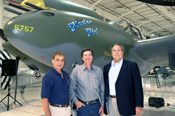 "Glacier Girl," a twin-boom fighter, is part of Rod Lewis' (left) warbird collection.