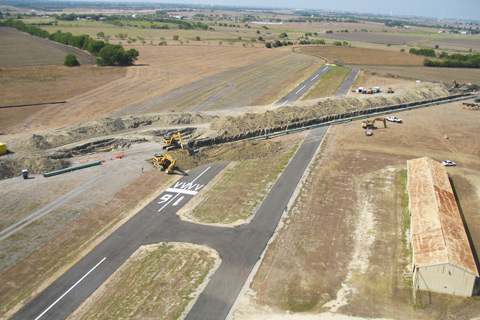 pipeline that ran under the runway had to be lowered during airport ...